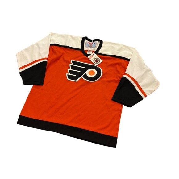 Deadstock Vintage 1990's CCM Philadelphia Flyers NHL Hockey Jersey Men's Large - Picture 4 of 7